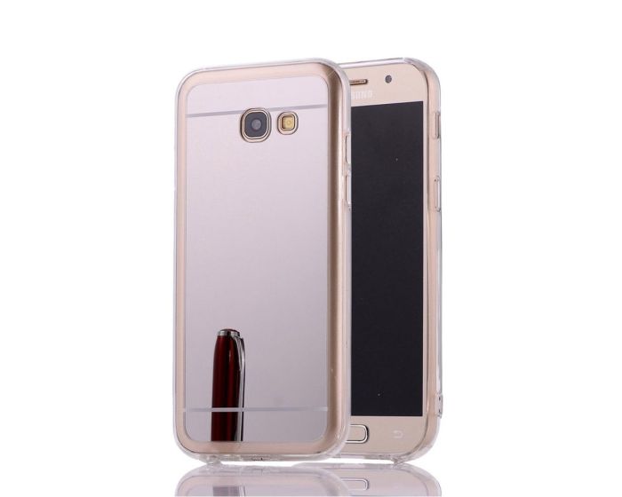 Forcell Mirror Slim Fit Gel Case Θήκη Σιλικόνης Silver (Samsung Galaxy A3 2017)