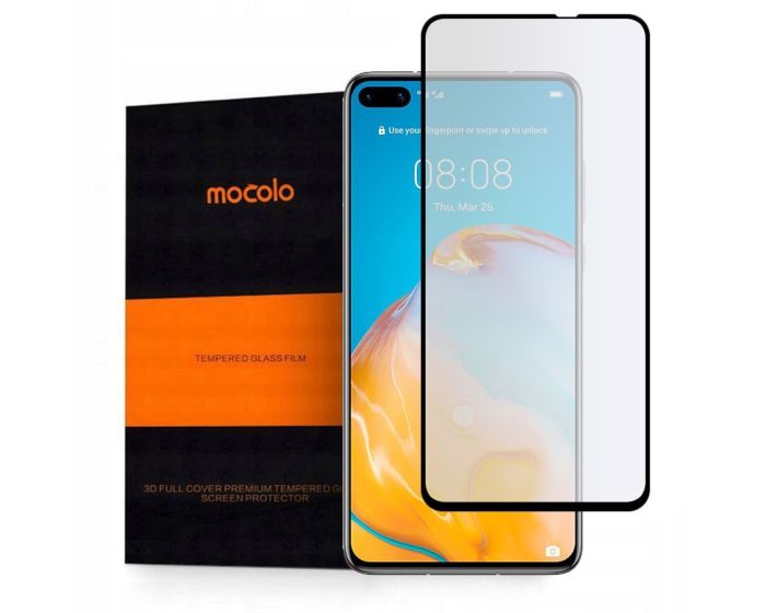 Mocolo Full Glue Full Face Curved Black Αντιχαρακτικό Γυαλί 9H Tempered Glass (Huawei P40)