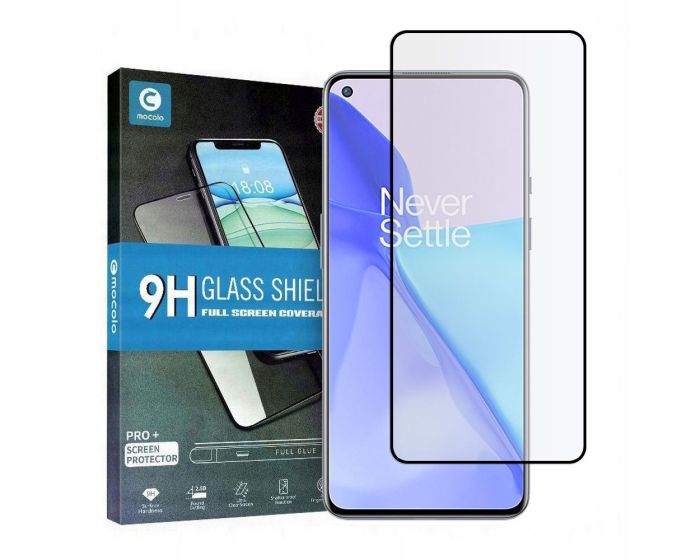 Mocolo Full Glue Full Face Curved Black Αντιχαρακτικό Γυαλί 9H Tempered Glass (OnePlus 9)