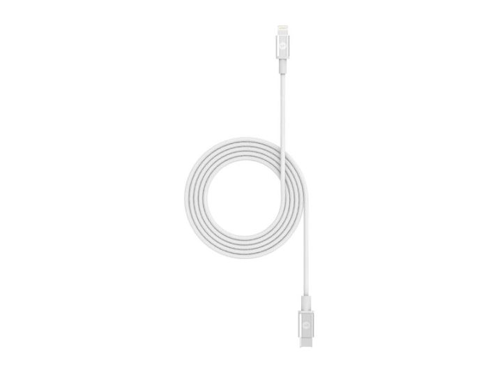 Mophie MFI Braided Fast Charging Cable Type-C to Lightning 1.8m - White