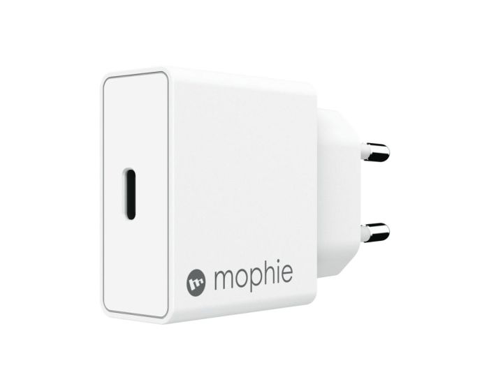 Mophie Type-C Wall Adapter 18W Qualcomm Compatible Αντάπτορας Φόρτισης Τοίχου - White