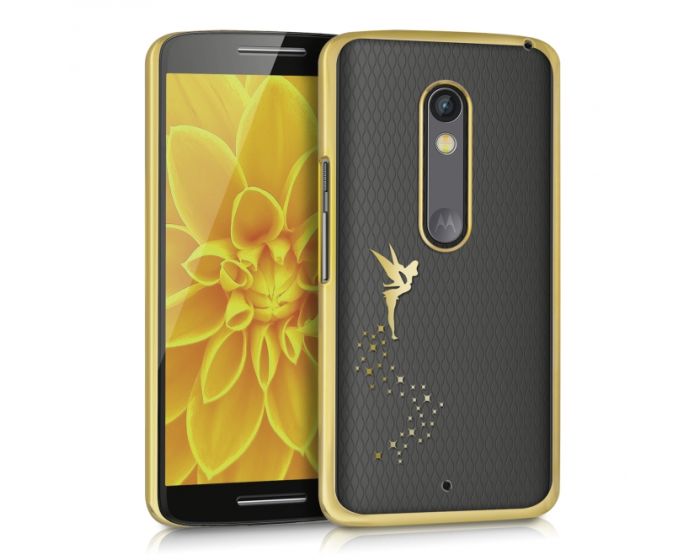Ultra Thin Crystal Glitter Fairy Case (35578.21) Πλαστική Θήκη Gold (Motorola Moto X Play)