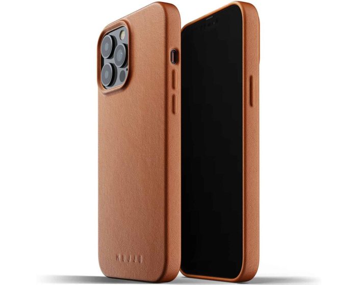 Mujjo Full Leather Classic Case (MUJJO-CL-017-TN) Δερμάτινη Θήκη - Tan Brown (iPhone 13 Pro Max)