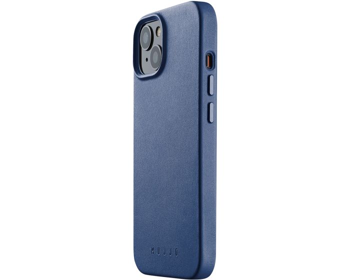 Mujjo Full Leather Classic MagSafe Case (MUJJO-CL-023-BL) Δερμάτινη Θήκη - Monaco Blue (iPhone 14)