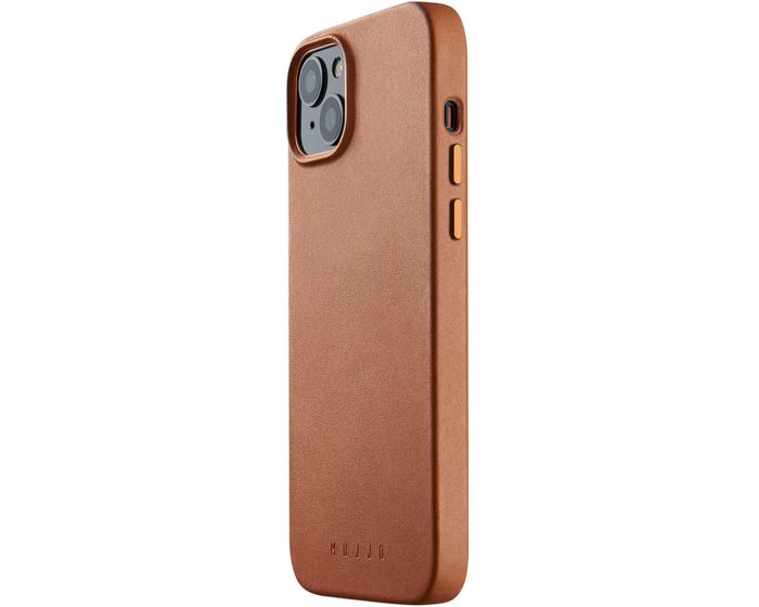 Mujjo Full Leather Classic MagSafe Case (MUJJO-CL-025-TN) Δερμάτινη Θήκη - Tan Brown (iPhone 14 Plus)