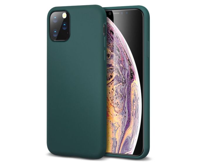 My Colors Original Liquid Silicone Case Θήκη Σιλικόνης Dark Green (iPhone 11 Pro)