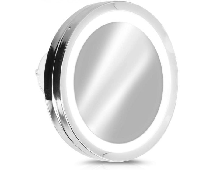 Navaris 5x Magnifying Mirror with LED Lighting and Suction Cup (44599.35) Καθρέπτης - Silver