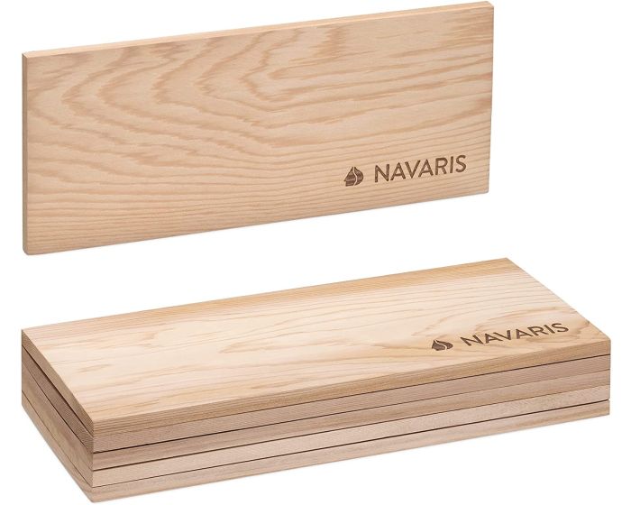 Navaris Cedar Smoking Planks Set of 6 (54038.02) Σετ Πλάκες Καπνίσματος για Μπάρμπεκιου 35 x 14 cm