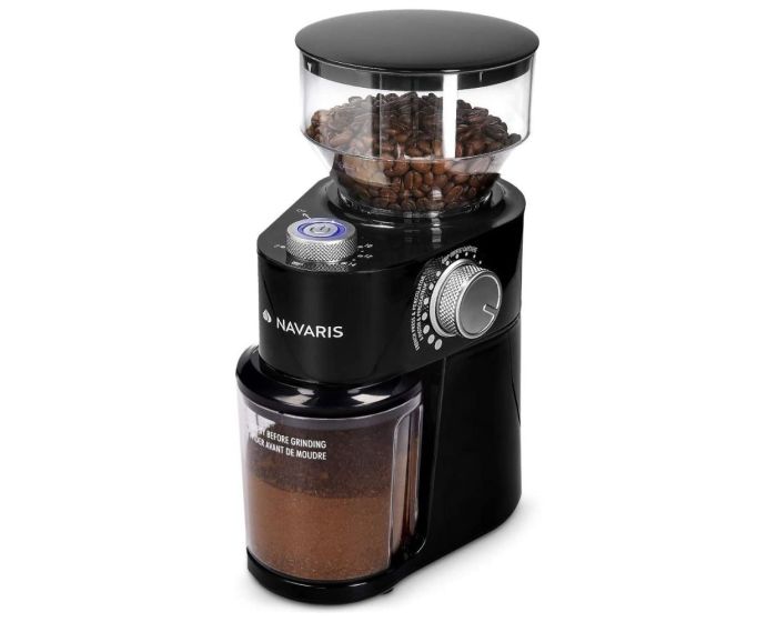 Navaris Electric Coffee Grinder (48461.03) Μύλος Καφέ με Δίσκο από Ανοξείδωτο Ατσάλι 200W