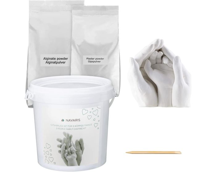 Navaris Family Hand Casting Kit (56845.01) Σετ Γύψου για Γλυπτό Χεριών - 4.2 L