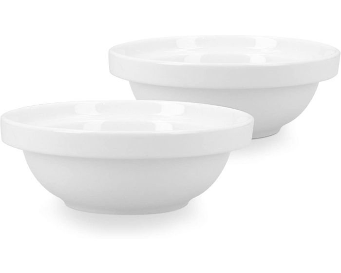 Navaris Feeding Ceramic Bowl Set of 2 for Cats (51398.04) Μπολ για Γάτες - White