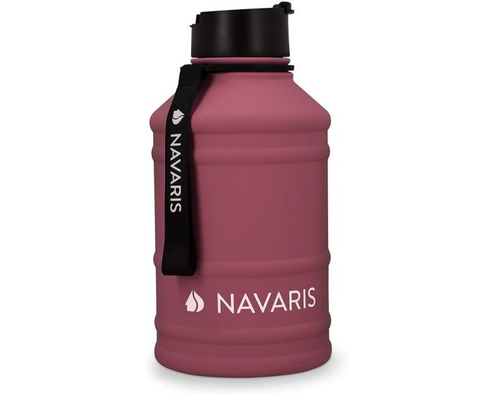 Navaris Stainless Steel Sports Water Bottle (51084.26) 2.2L Ανοξείδωτο Παγούρι - Bordeaux