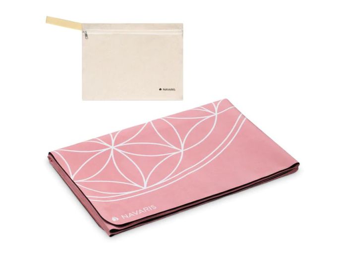 Navaris Foldable Yoga Mat (52702.138.01) Στρώμα Γυμναστικής με Θήκη Μεταφοράς - Pink