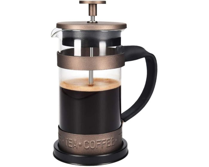 Navaris French Press Coffee Maker with Stainless Steel Filter 350ml (46547.01.01) Γαλλική Καφετιέρα - Brown