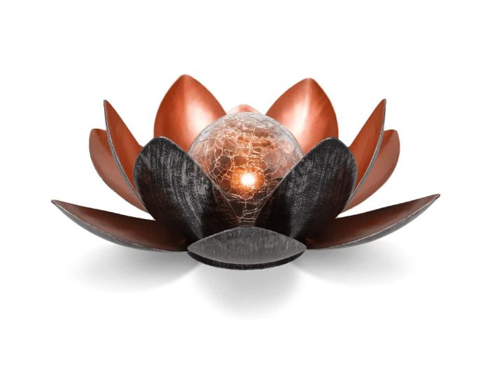Navaris LED Solar Lotus Garden Lantern (51101.04.01) LED Φωτιστικό Εξωτερικού Χώρου - Amber