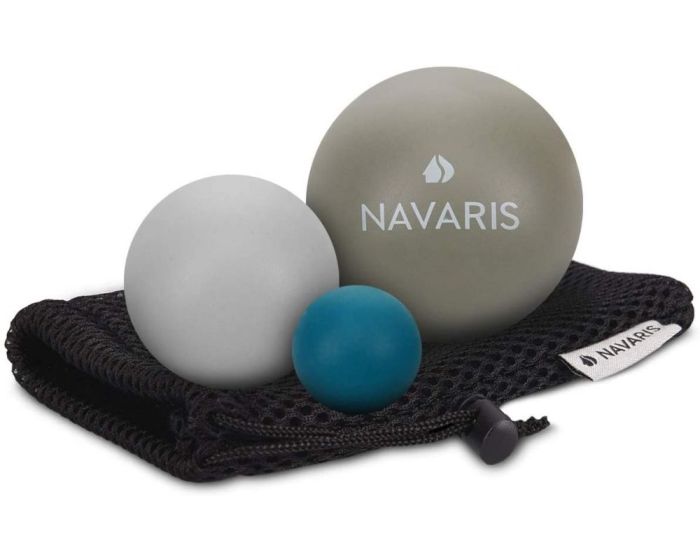 Navaris Set of 3 Massage Balls (51746.22.04) Σετ Μπάλες για Μασάζ - Gray