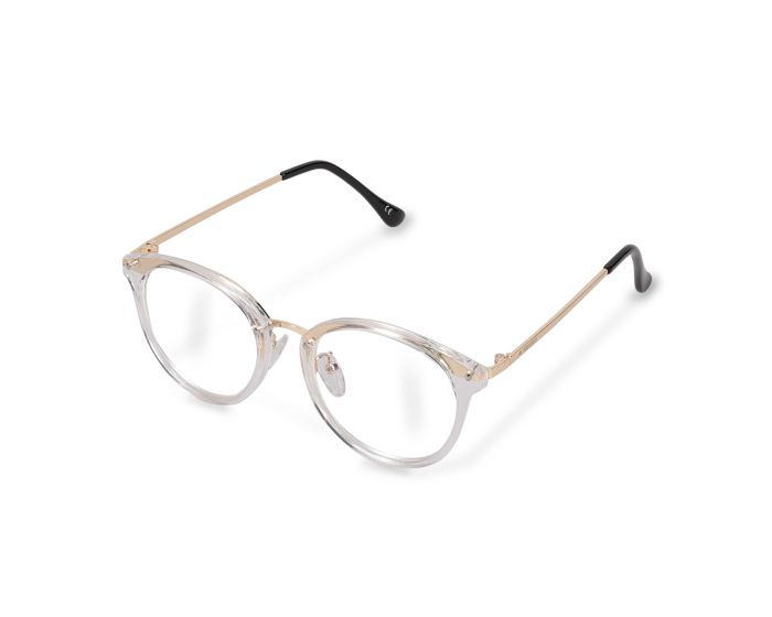 Navaris Vintage Retro Round Unisex Glasses (48516.03) Γυαλιά με φίλτρο Anti-Blue Light - Clear