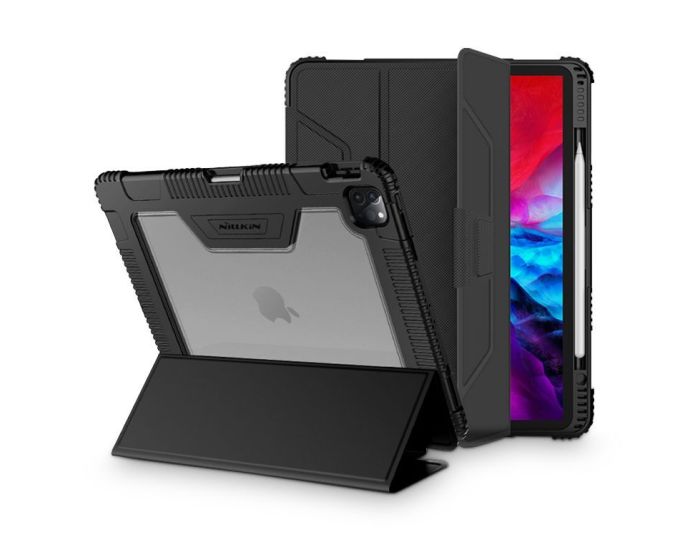 Nillkin Armor Leather Case with Pen Holder με δυνατότητα Stand - Black (iPad Pro 11'' 2018 / 2020)