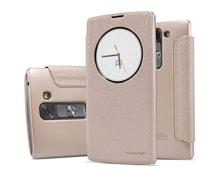 Nillkin Quick Circle Smart Case Preview Θήκη με Ενεργό Παράθυρο - Gold Sparkle (LG G4S / Beat)