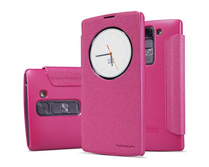 Nillkin Quick Circle Smart Case Preview Θήκη με Ενεργό Παράθυρο - Pink Sparkle (LG G4S / Beat)