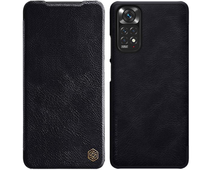 Nillkin Qin High Quality PU Leather Δερμάτινη Θήκη Book - Black (Xiaomi Redmi Note 11 / 11S 4G)