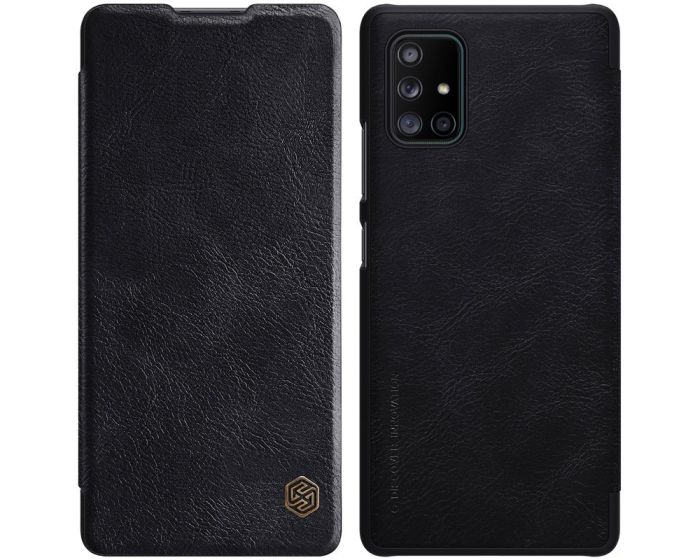 Nillkin Qin High Quality PU Leather Δερμάτινη Θήκη Book - Black (Samsung Galaxy A71 5G)