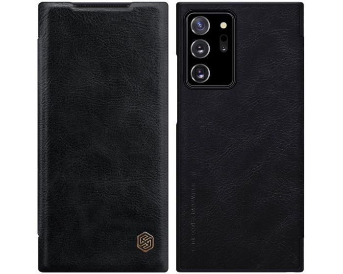 Nillkin Qin High Quality PU Leather Δερμάτινη Θήκη Book - Black (Samsung Galaxy Note 20 Ultra)