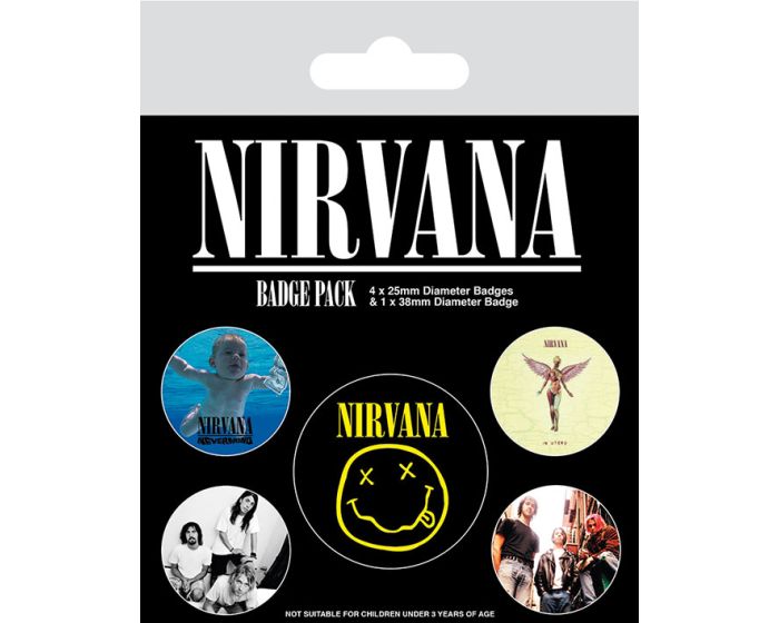 Nirvana (Iconic) Badge Pack - Σετ 5 Κονκάρδες