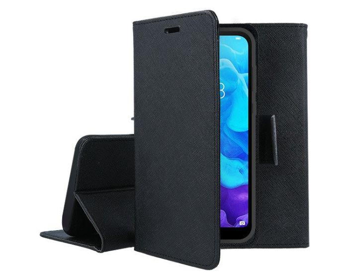 Tel1 Fancy Diary Case Θήκη Πορτοφόλι με δυνατότητα Stand Black (Nokia 1.3)
