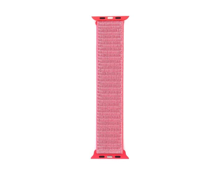 Nylon Strap H025 Pink Υφασμάτινο Λουράκι για Apple Watch 42/44/45/49mm (1/2/3/4/5/6/7/8/9/SE/ULTRA)