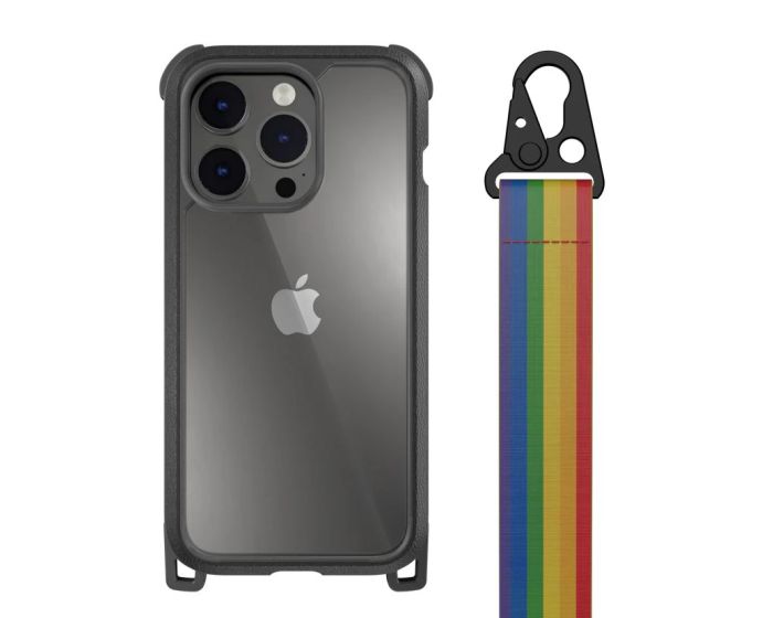 SwitchEasy Odyssey+ Rugged Utility Protective Case with Lanyard (MPH61P010LR22) Rainbow (iPhone 14 Pro)