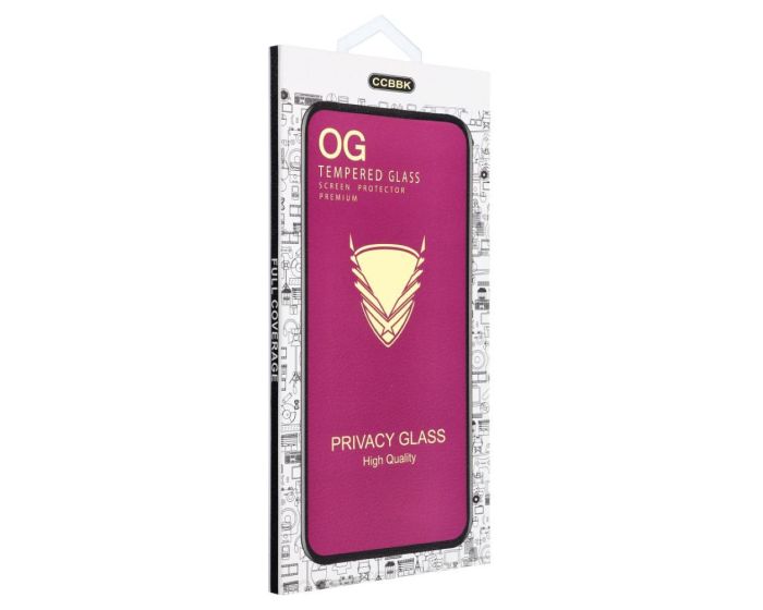 OG Premium Privacy Tempered Glass Full Face Αντιχαρακτικό Γυαλί Black (iPhone 18) - MT84736