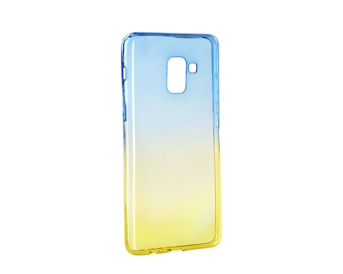 Forcell Soft TPU Ombre - Blue / Gold (Samsung Galaxy A8 2018)