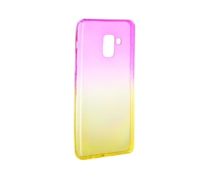 Forcell Soft TPU Ombre - Pink / Gold (Samsung Galaxy A8 2018)