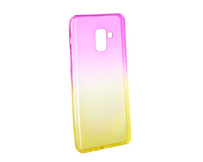 Forcell Soft TPU Ombre - Pink / Gold (Samsung Galaxy A8 Plus 2018)