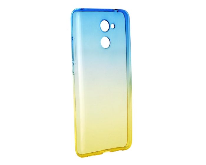 Forcell Soft TPU Ombre - Blue / Gold (Huawei Y7)