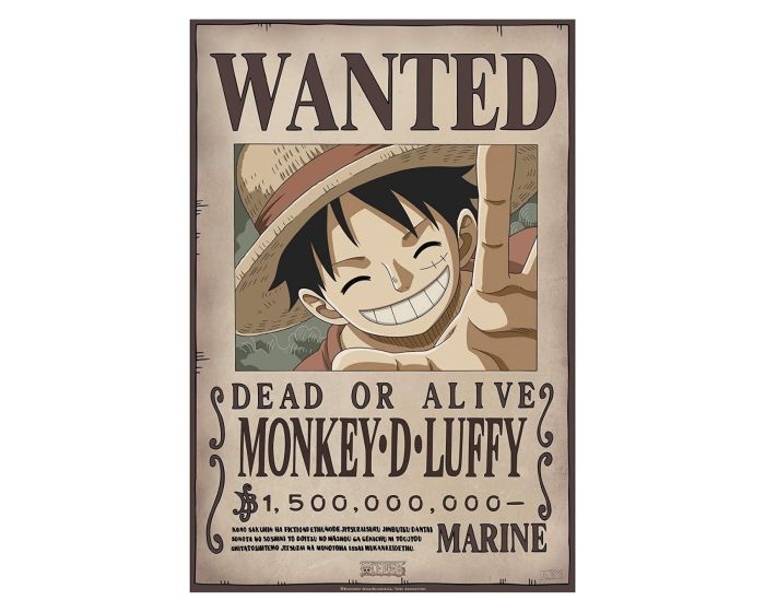 GB Eye ONE PIECE (Wanted Luffy) Poster Chibi - Αφίσα 52x38cm