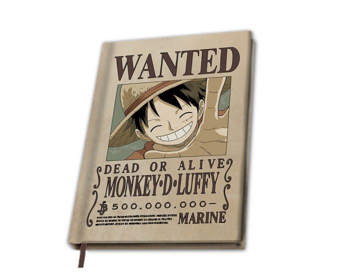 ABYstyle ONE PIECE (Wanted Luffy) Premium A5 Notebook Σημειωματάριο Ριγέ