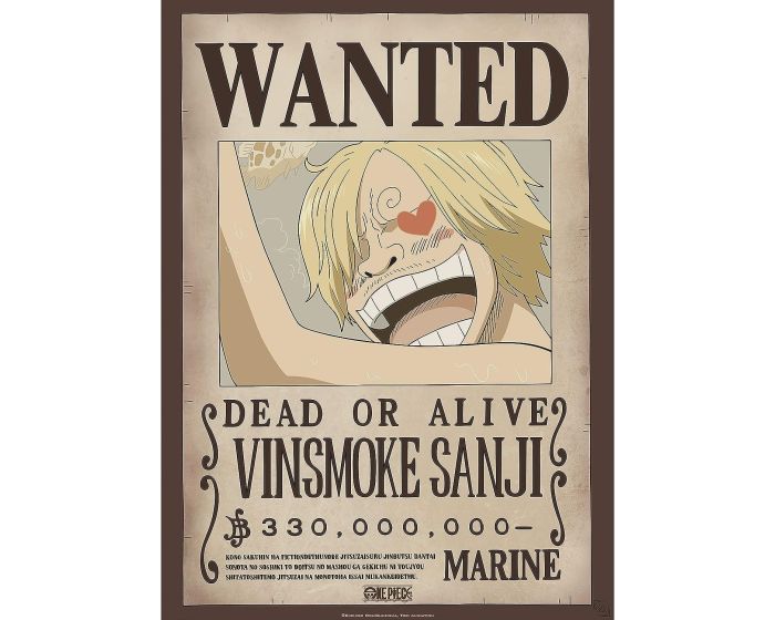 GB Eye ONE PIECE (Wanted Sanji) Poster Chibi - Αφίσα 52x38cm