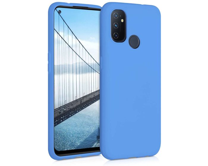 KWmobile TPU Silicone Case (53823.58) Light Blue Matte (OnePlus Nord N100)