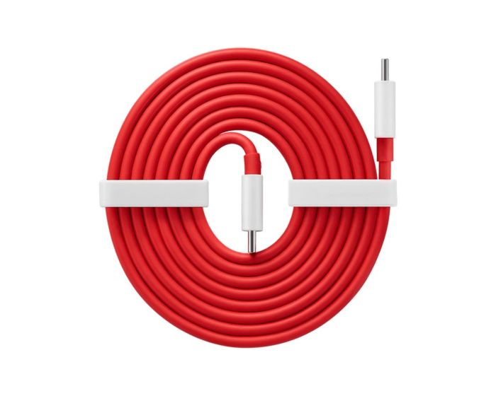 OnePlus Warp Charge Καλώδιο Φόρτισης Type-C/Type-C 1m Red