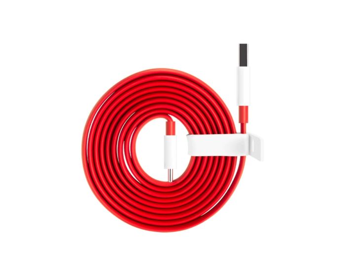OnePlus Warp Charge 30 Καλώδιο Φόρτισης Type-C 1.5m Red