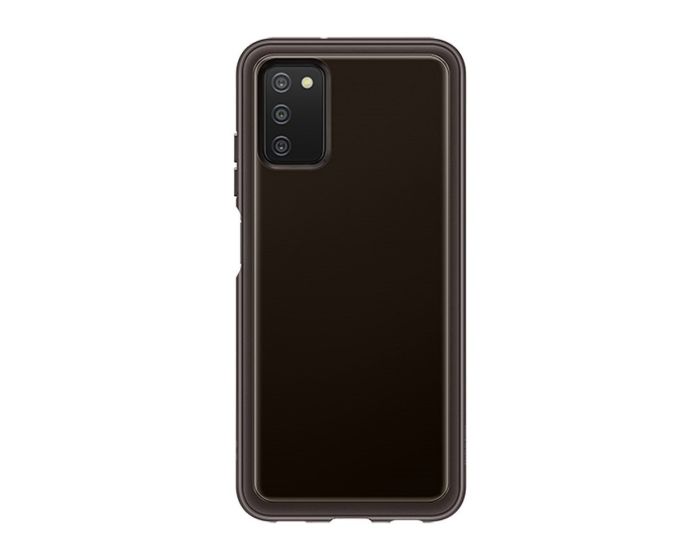 Samsung Soft Clear Cover (EF-QA038TBEGEU) Θήκη Σιλικόνης Black (Samsung Galaxy A03s)
