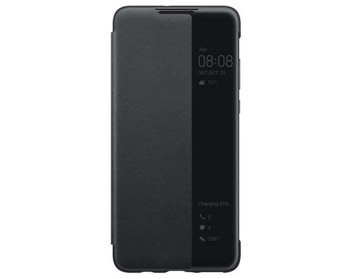 Huawei Original View Smart Cover Flip Case (51992882) Θήκη με Ενεργό Παράθυρο - Black (Huawei P30 Lite)
