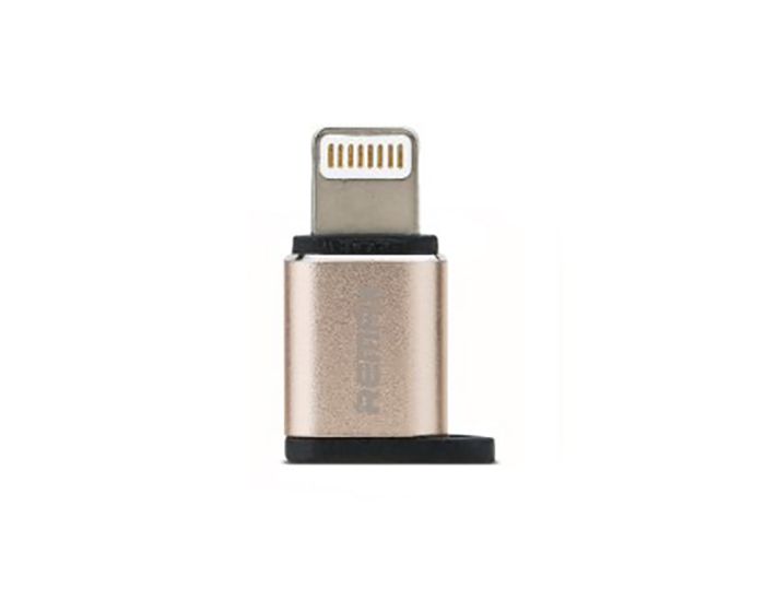 Remax Αντάπτορας καλωδίου OTG Micro USB σε Lightning - Gold