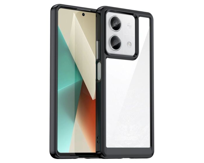 Outer Space Hybrid Case with Gel Frame Black (Xiaomi Redmi Note 13 5G)
