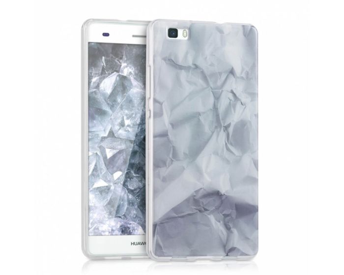 KWmobile Paper Design Silicone Case (38293.01) Θήκη Σιλικόνης Λευή (Huawei Ascend P8 Lite)