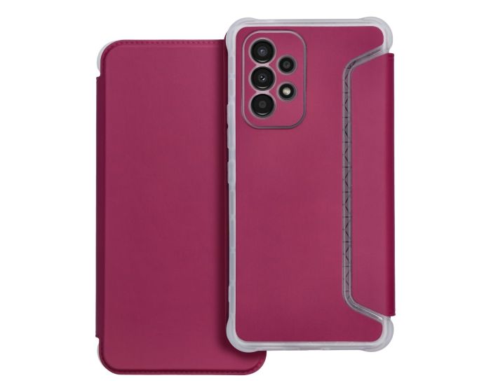 Elegant Piano Book Case Θήκη Πορτοφόλι - Magenta (Samsung Galaxy S24 Plus)