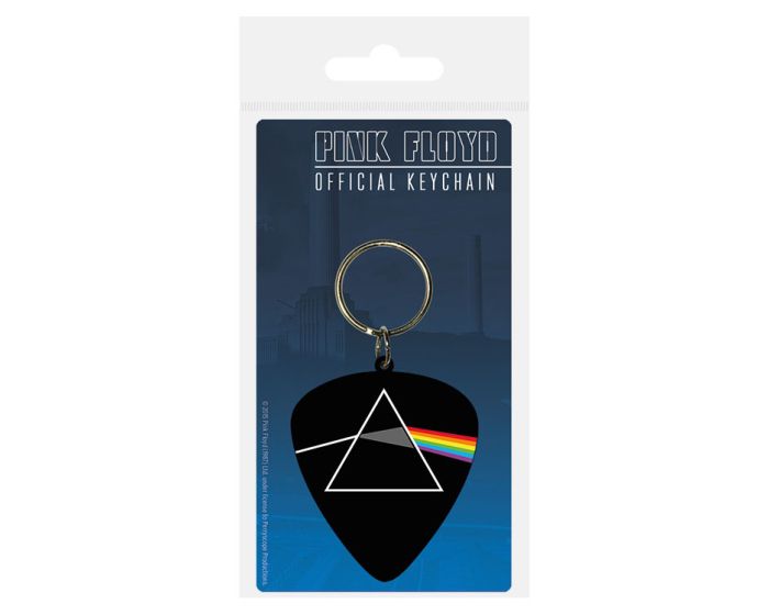 Pink Floyd (Dark SIde Of The Moon Plectrum) Rubber Keychain - Μπρελόκ