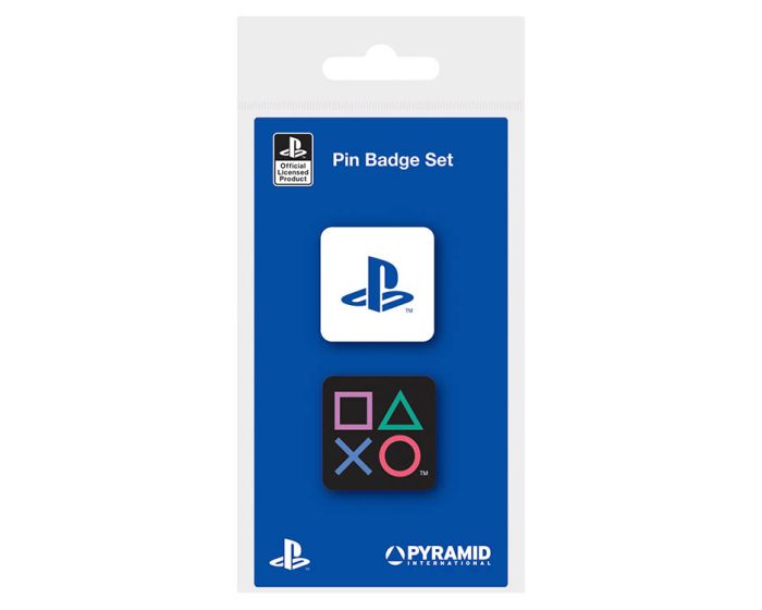 Playstation (Shapes) Enamel Pin Badge - Σετ 2 Κονκάρδες